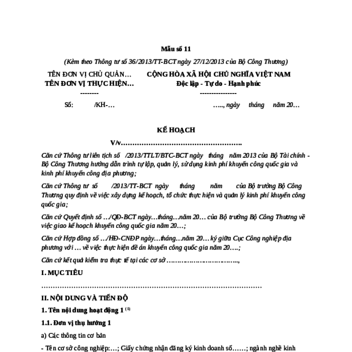 10+ mẫu kế hoạch kinh doanh chuẩn cho mọi ngành