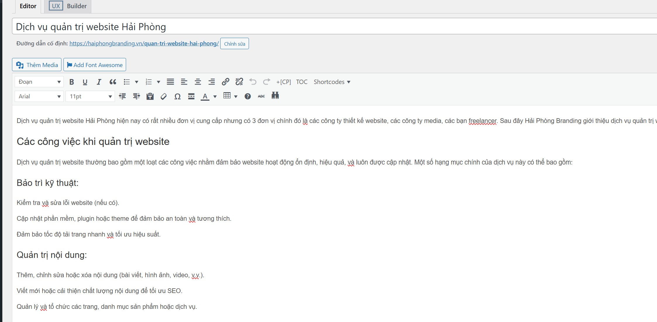 Dịch vụ quản trị website giá rẻ, hiệu quả 2026