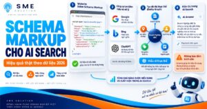Schema markup giúp công cụ tìm kiếm và AI hiểu rõ thực thể