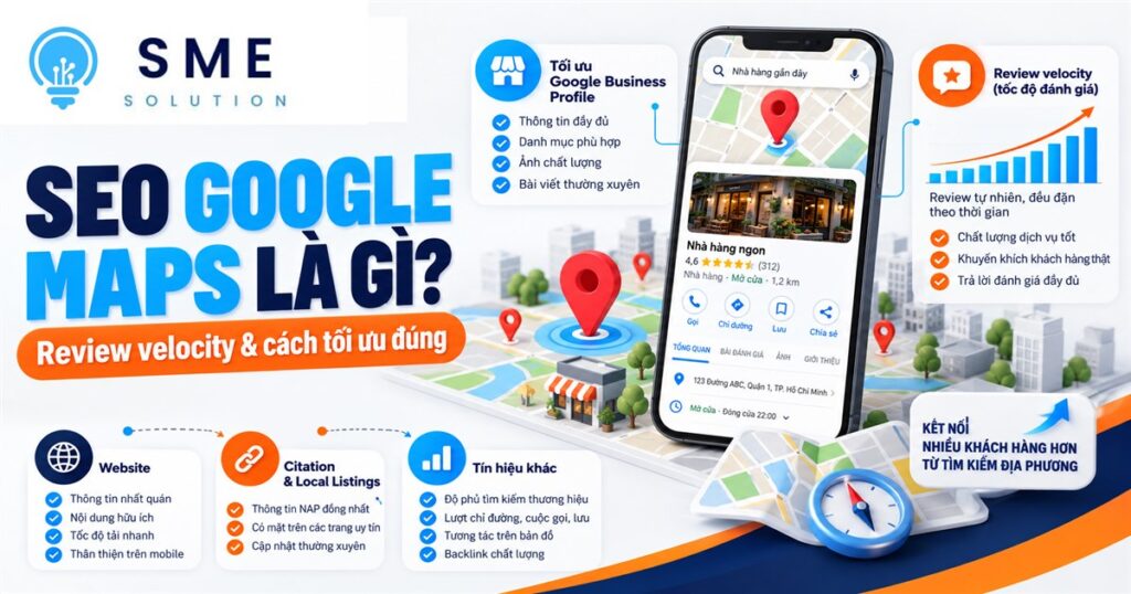 Tối ưu SEO Google Maps và tốc độ nhận đánh giá tự nhiên