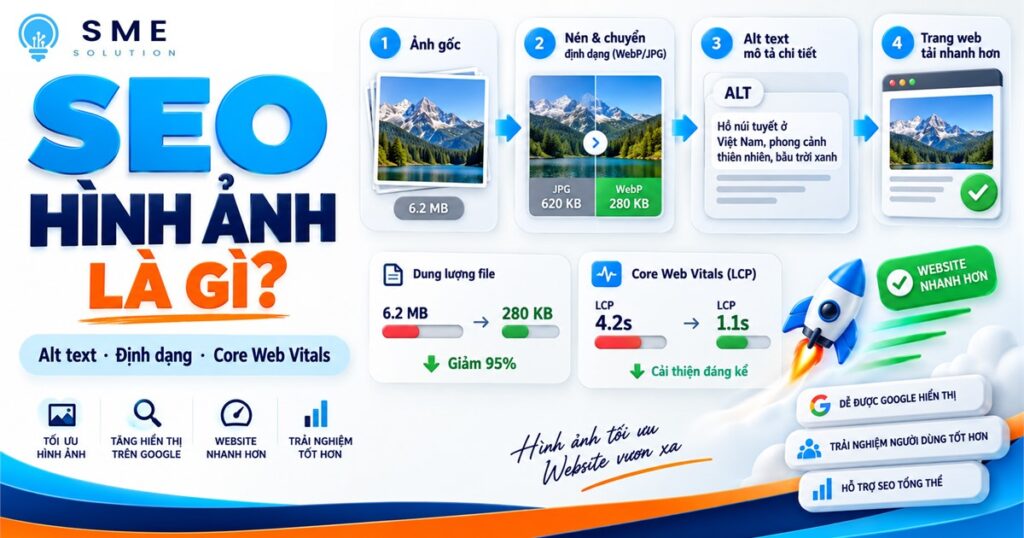 Tối ưu alt text định dạng ảnh và Core Web Vitals