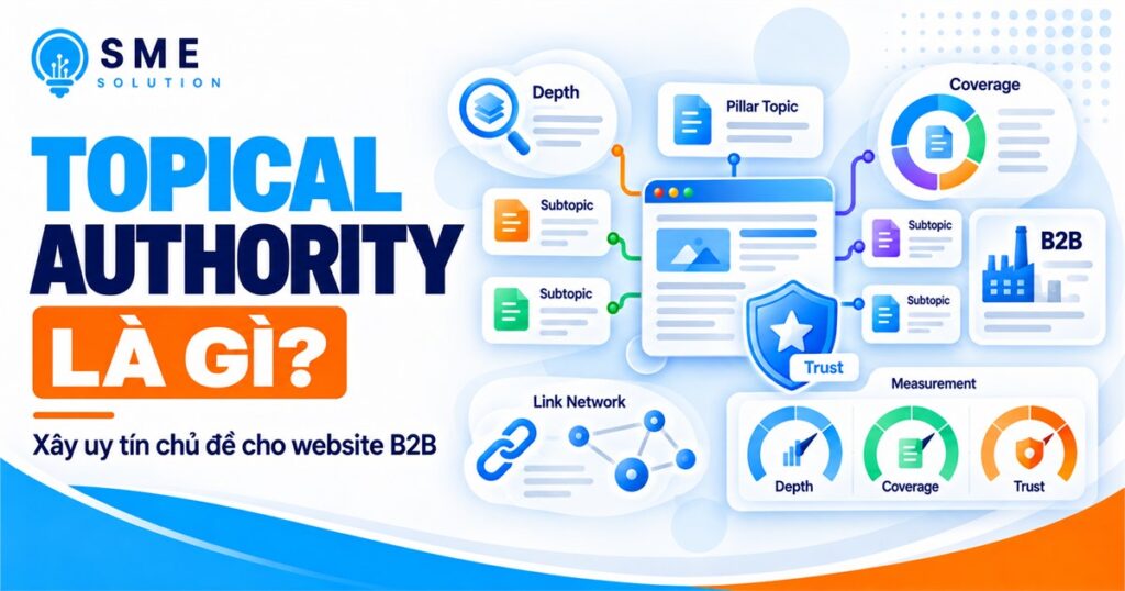 Topical Authority và cách xây uy tín chủ đề cho website B2B