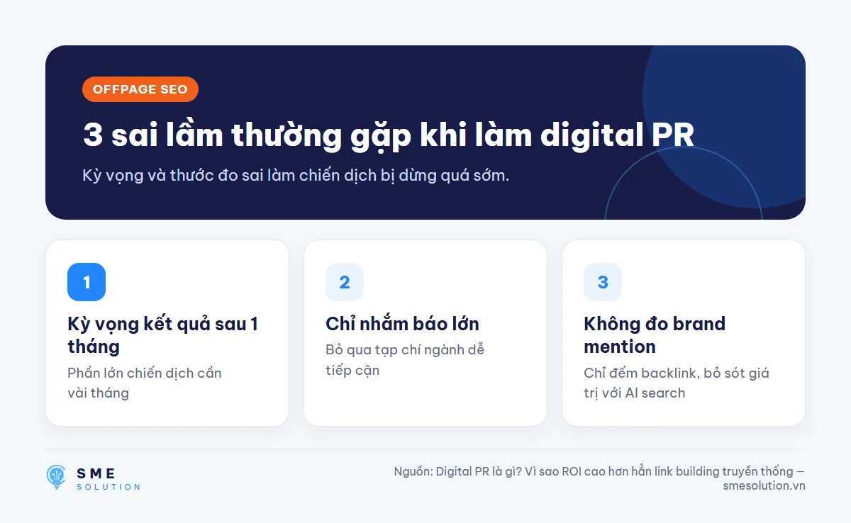 3 sai lầm thường gặp khi làm digital PR